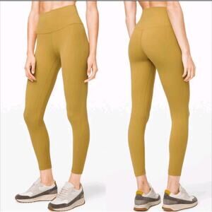 Lululemon Align Pant II 25" grape Leaf green Women’s Size 6 Leggings Yoga Active